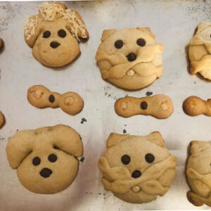 GALLETAS PAN DE MUERTO MASCOTAS caja de 12