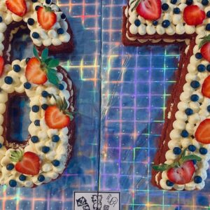 Pastel Frutos del Bosque Arte en Números