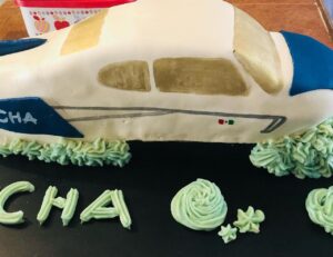 Pastel Avión Arte en Fondant