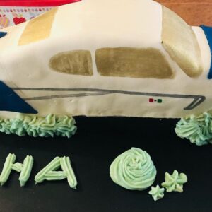 Pastel Avión Arte en Fondant