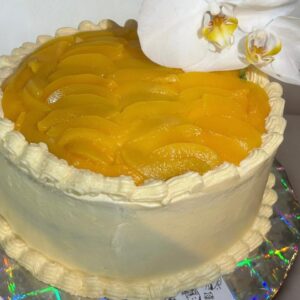 Pastel Orquídea de Durazno