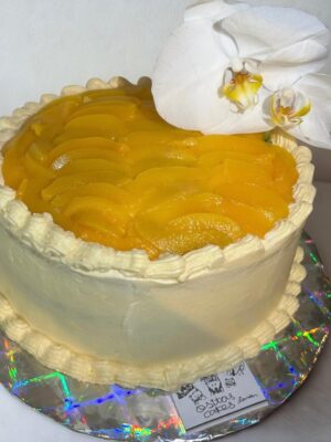 Pastel Orquídea de Durazno